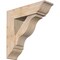 Ekena Millwork Funston Traditional Smooth Bracket w/ Offset Brace, Douglas Fir, 7 1/2"W x 26"D x 26"H BKT0806X26X26FST01SDF - alternate 1